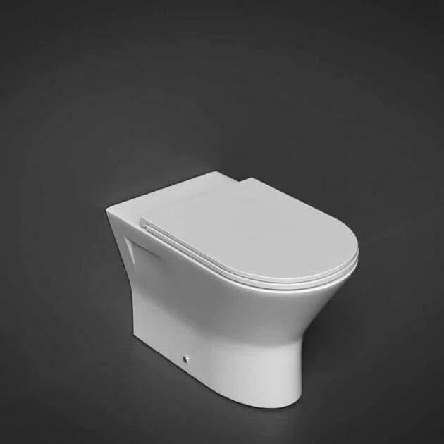 RAK Ceramics Resort Back to Wall Pan & Sandwich Soft Close Toilet Seat - White