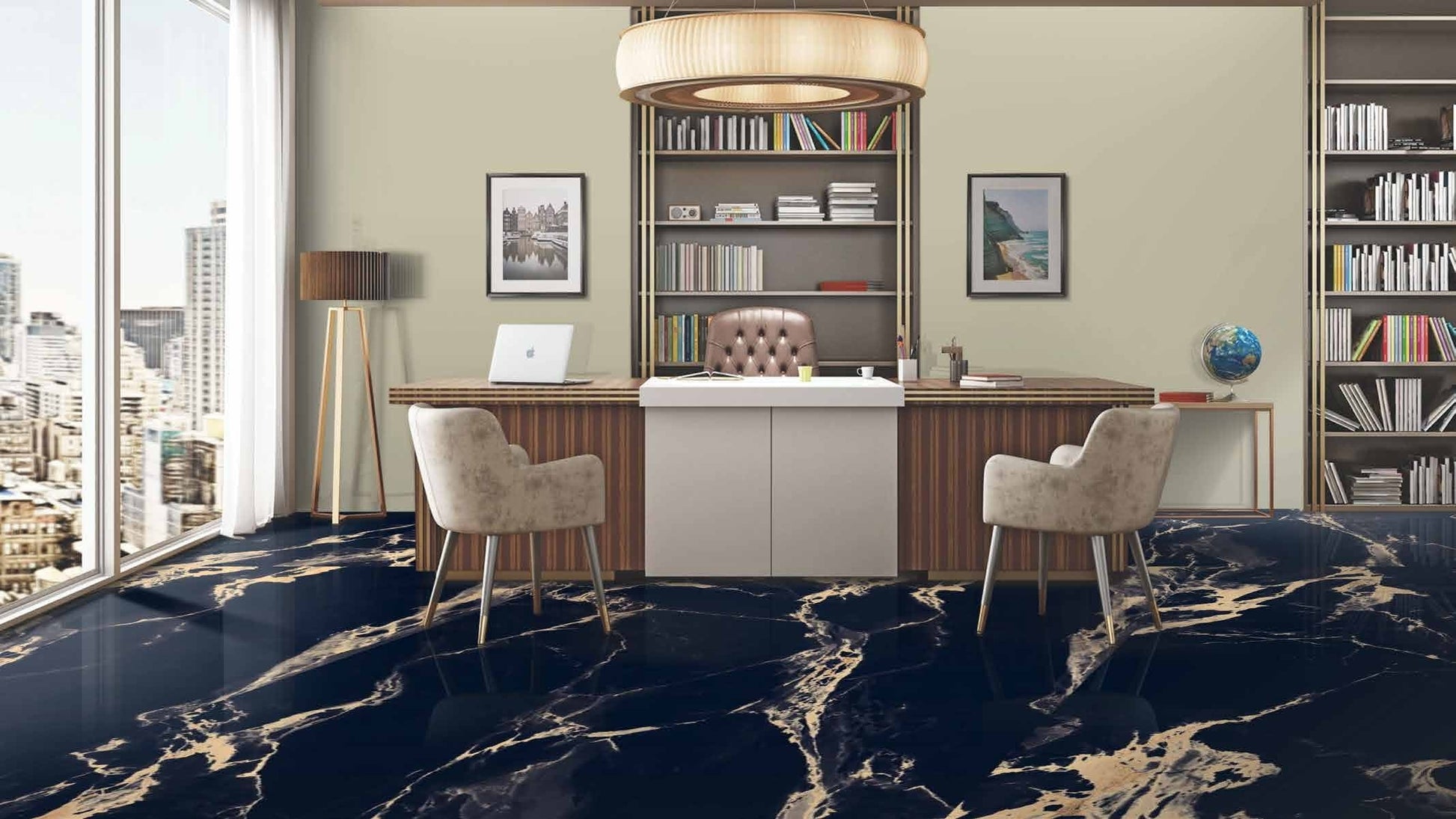 VINTAGE BLACK HIGH GLOSS 60x120