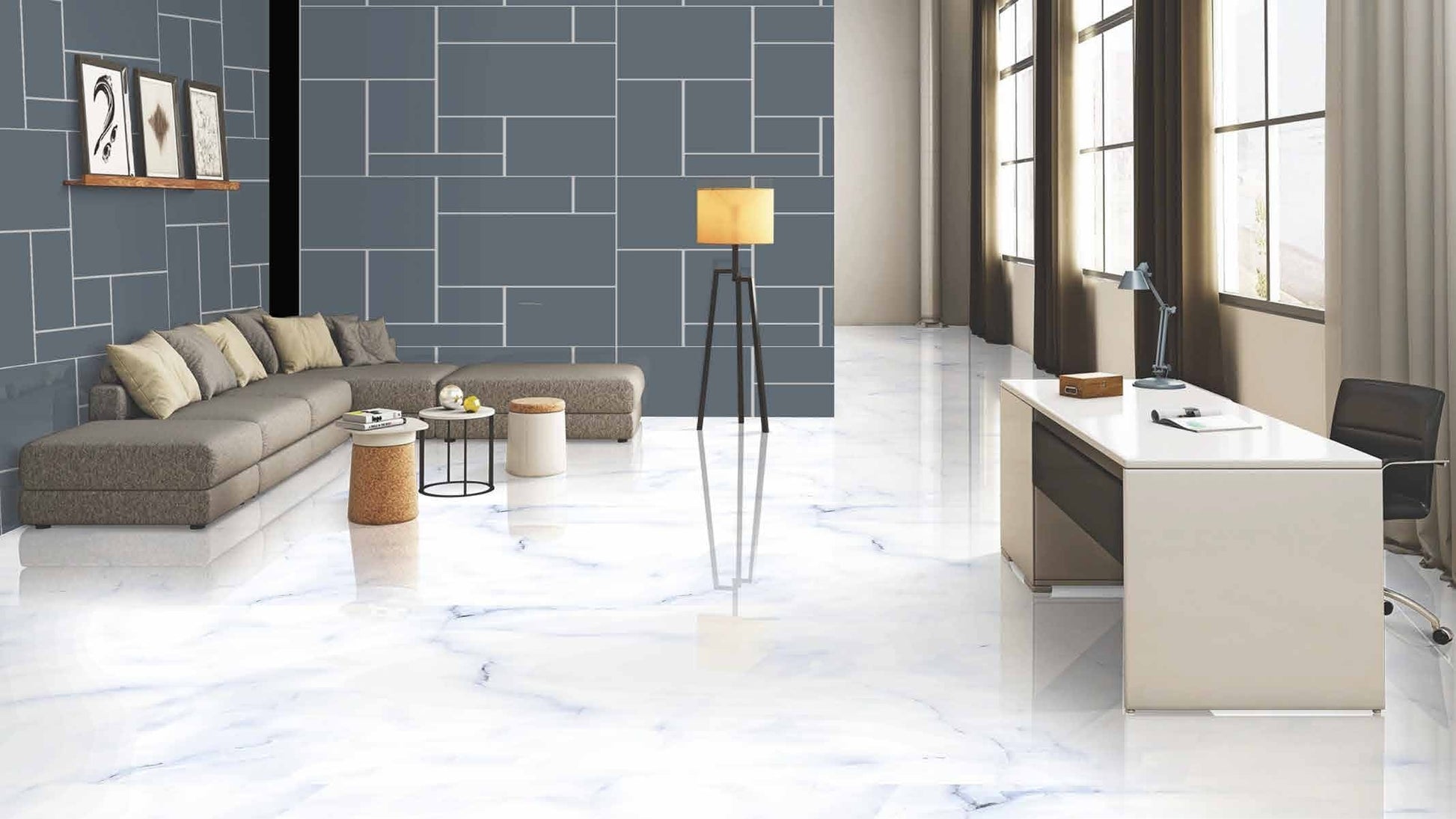MARBLE BLUE 60x60