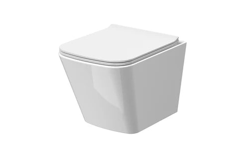 Rimless Square Wall Hung Pan Concealed Wc Frame Grohe 1.12 Chrome Plate Full Pack 3877220A