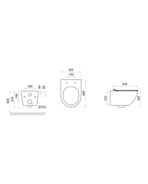 Grohe 38732GNO Gold Brushed Brass Plate Wc Frame 1.12 Rimless Toilet Wall Hung Pan Soft Close Seat Slim 38536001
