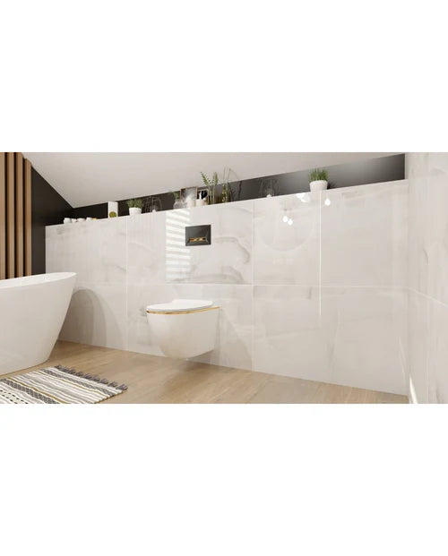 Grohe 38732GNO Gold Brushed Brass Plate Wc Frame 1.12 Rimless Toilet Wall Hung Pan Soft Close Seat Slim 38536001