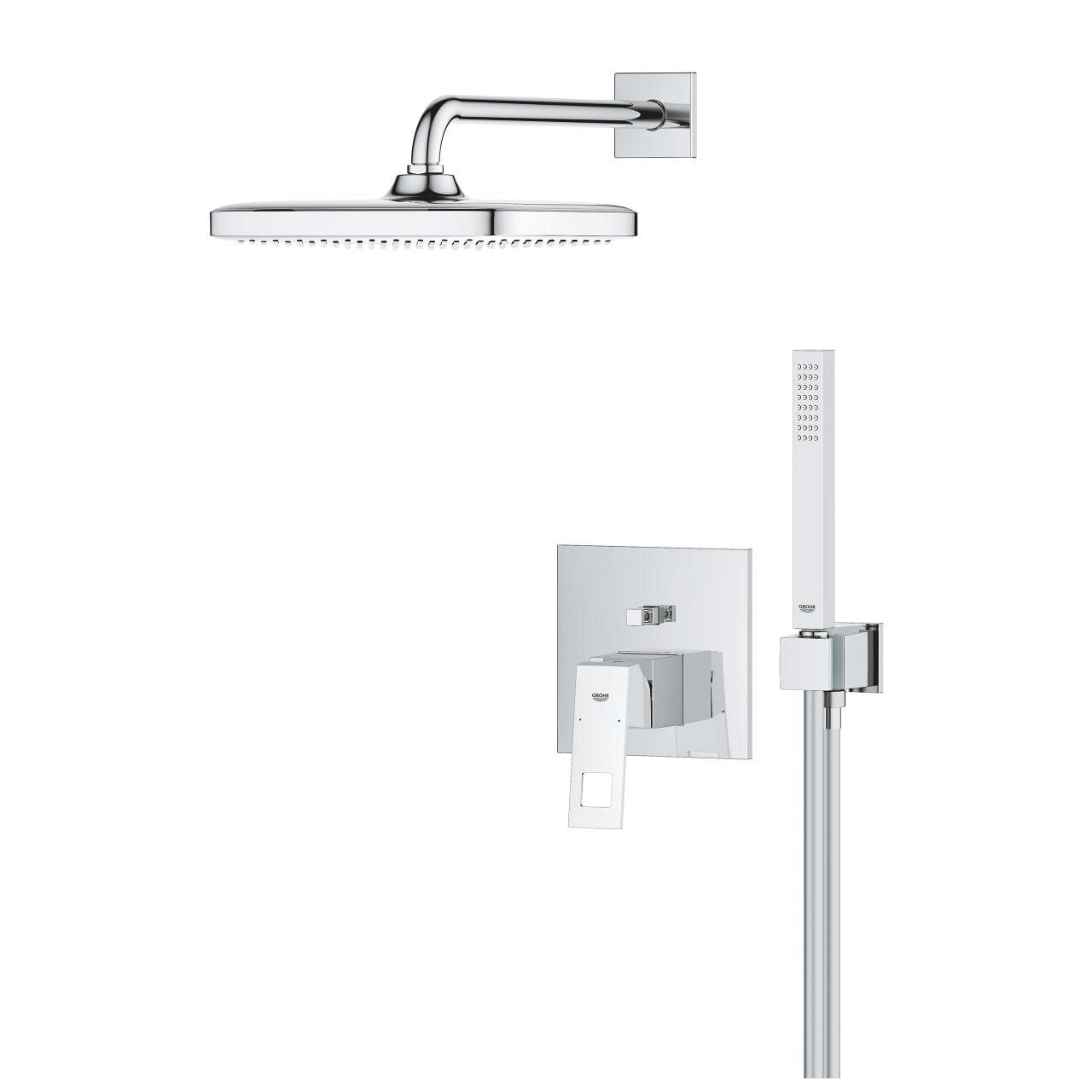 Grohe Eurocube Concealed shower system with Tempesta 250 Cube
