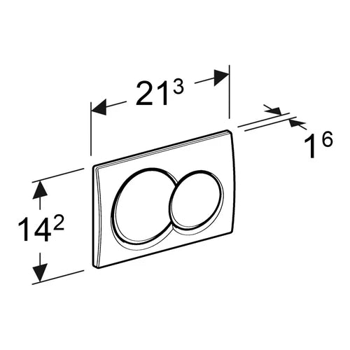 Anas Magna Rimless Pan With Geberit Duofix Alpha01 Wc Frame White Round Flush Plate 458.039.00.2 + 115.035.11.1 + 1211-11