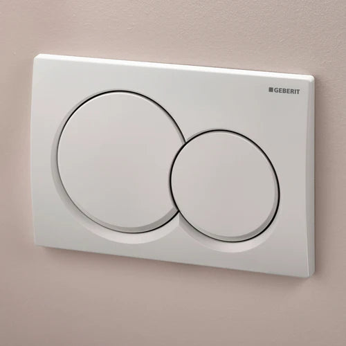 Anas Magna Rimless Pan With Geberit Duofix Alpha01 Wc Frame White Round Flush Plate 458.039.00.2 + 115.035.11.1 + 1211-11