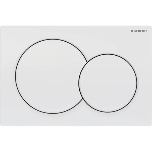 Anas Magna Rimless Pan With Geberit Duofix Alpha01 Wc Frame White Round Flush Plate 458.039.00.2 + 115.035.11.1 + 1211-11