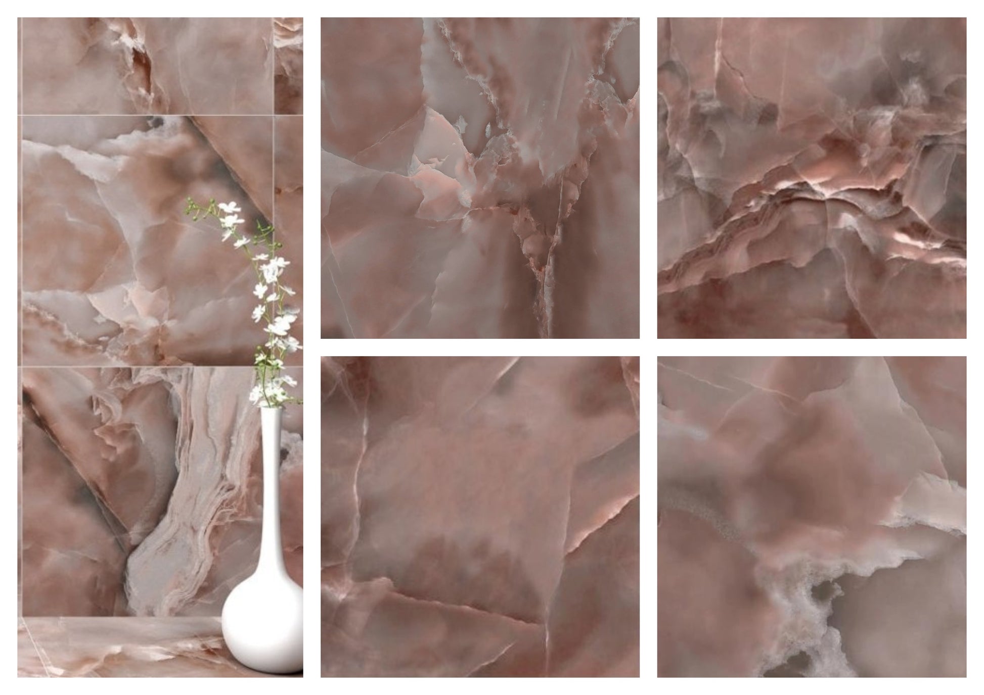 Agate Blush Red 60x60