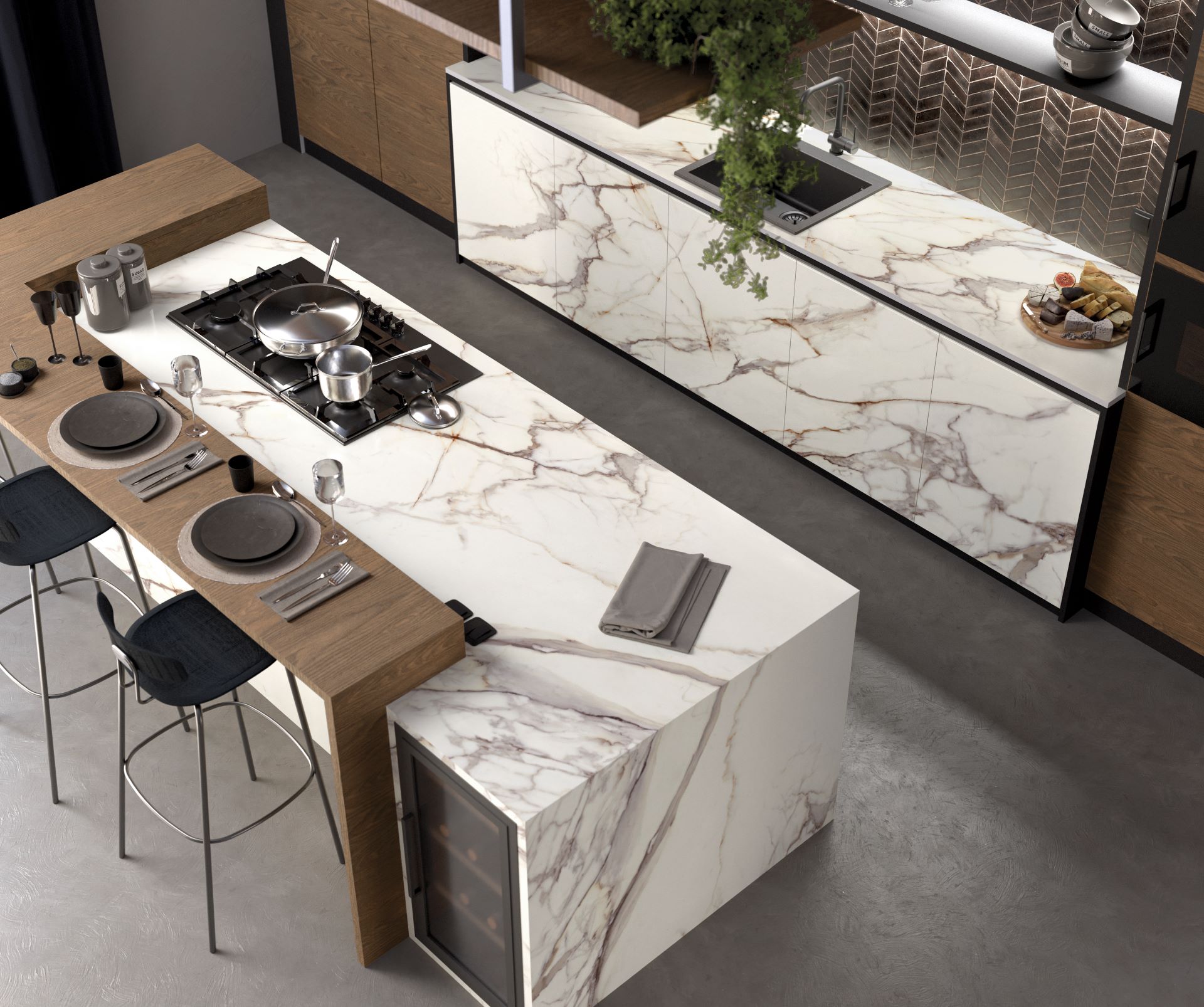 Calacatta Dorato Quartz Worktop