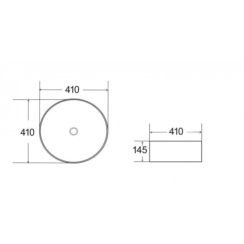 Art Counter Top Single Tap Hole Basin