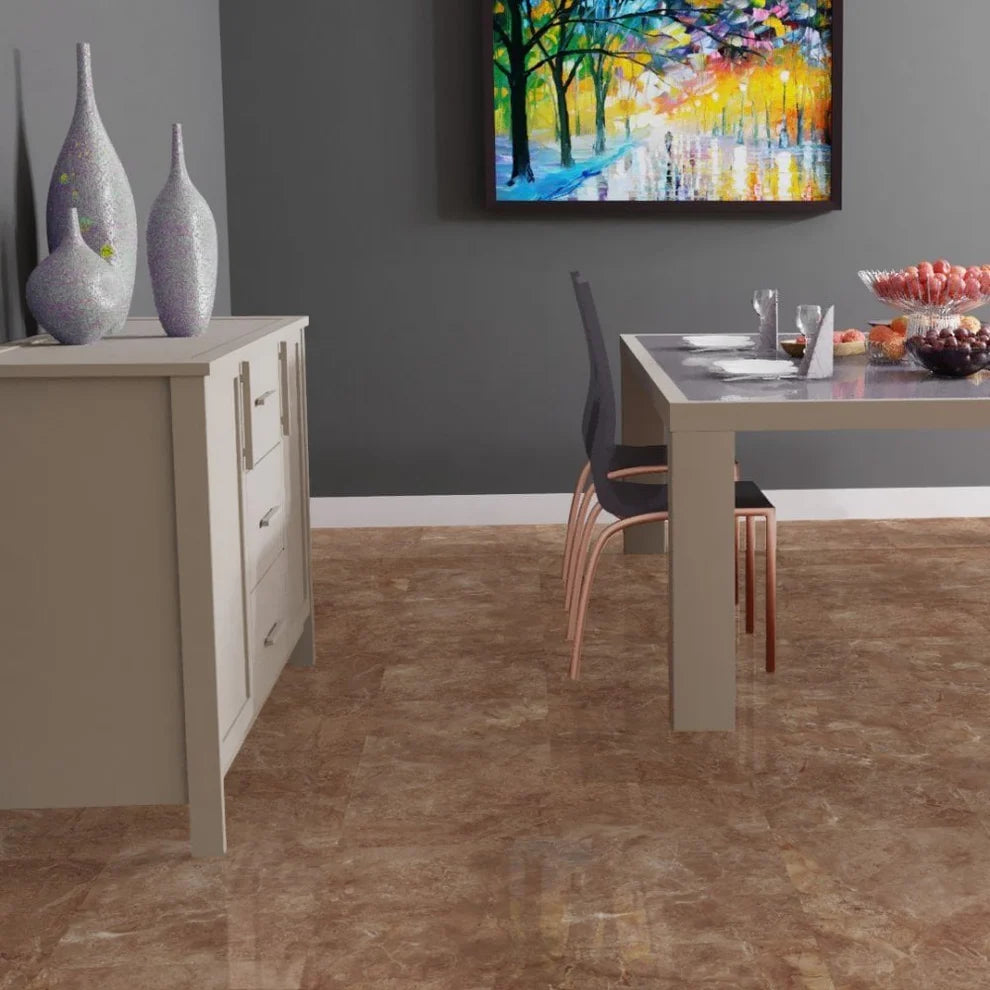 Albera Bronze Marble - 8mm High Gloss Laminate Flooring