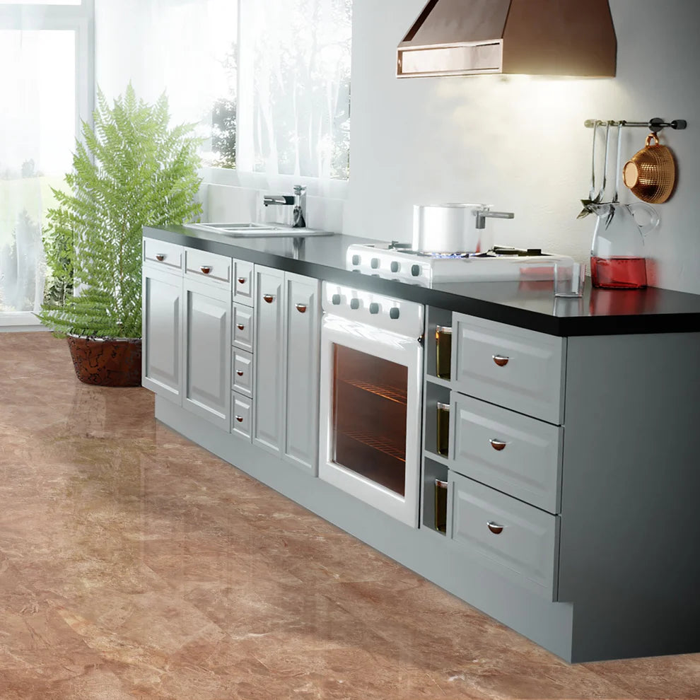 Albera Bronze Marble - 8mm High Gloss Laminate Flooring