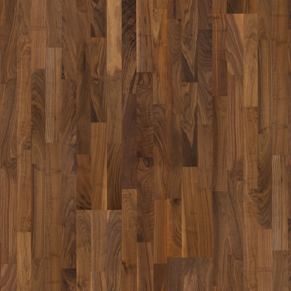 American Walnut - 13mm Engineered 3-Strip Click Real Wood Flooring