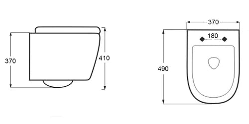 Anas Rimless Wall Hung Toilet Pan Roca Wc Frame 0.82 Chrome Flush Plate