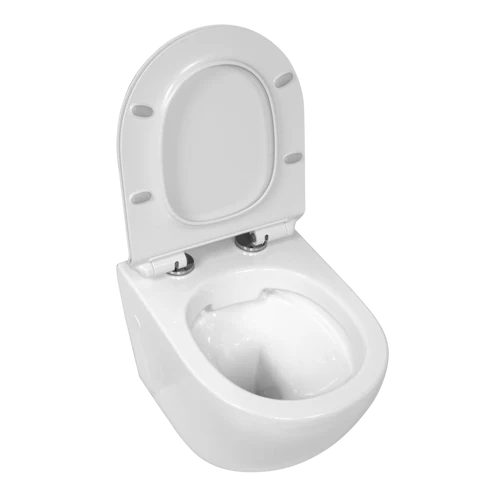 Anas Rimless Wall Hung Toilet Pan Roca Wc Frame 0.82 Chrome Flush Plate
