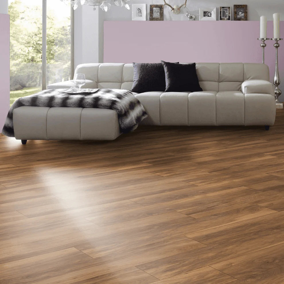 Tamarack Caramel - 10mm Handscraped Moisture Resistant Laminate Flooring