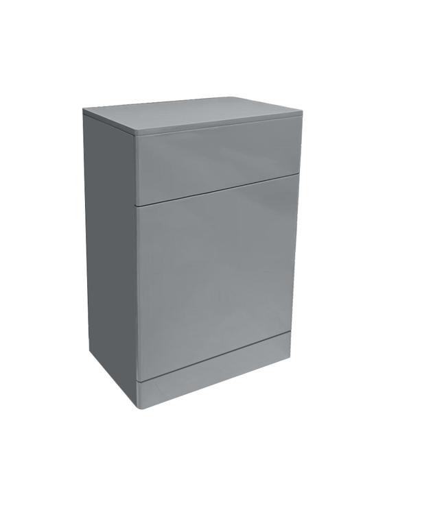 AQUA 500mm Gloss Light Grey PVC WC Unit