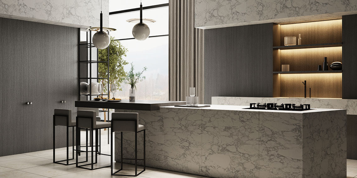 Arabescato Corchia Quartz Worktop