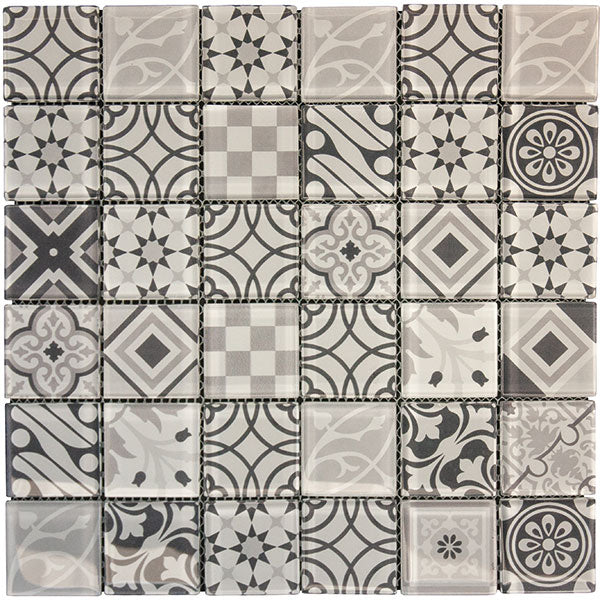 Arabesque Grey Glass