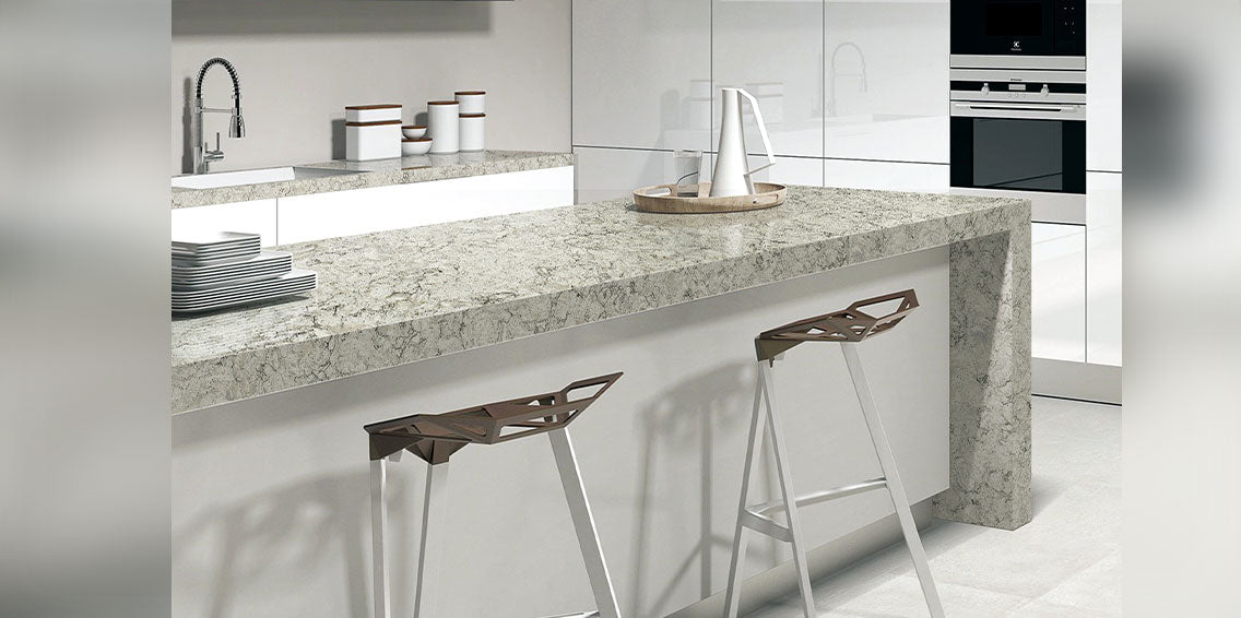 Arctic Storm Quartz Worktop