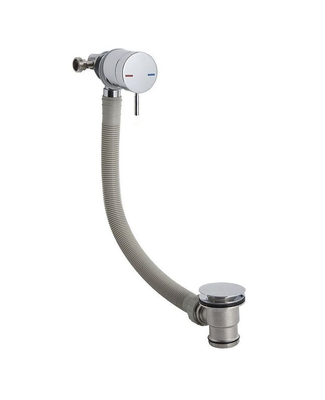 Bath Filler Mixer with Sprung Waste and Overflow