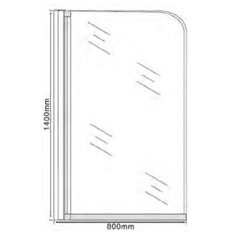 Curved Bath Screen