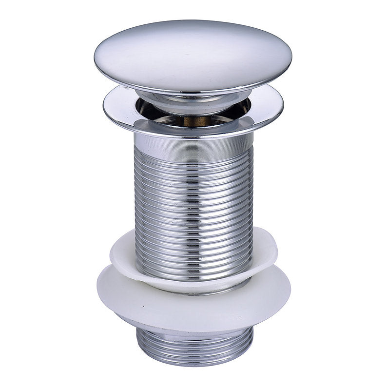Basin Click Clack Waste Big Dome Unslotted Chrome