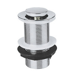 Basin Click Clack Waste Unslotted Chrome