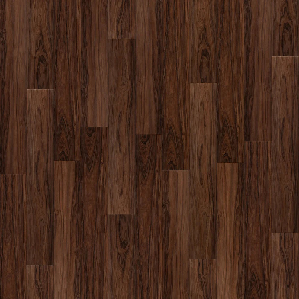 Timber Dark Brown - 8mm High Gloss Laminate Flooring