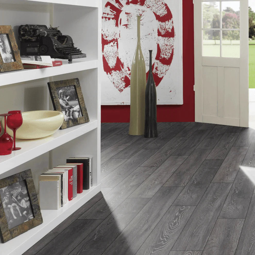 Bosco Pepper Grey - 8mm Laminate Flooring
