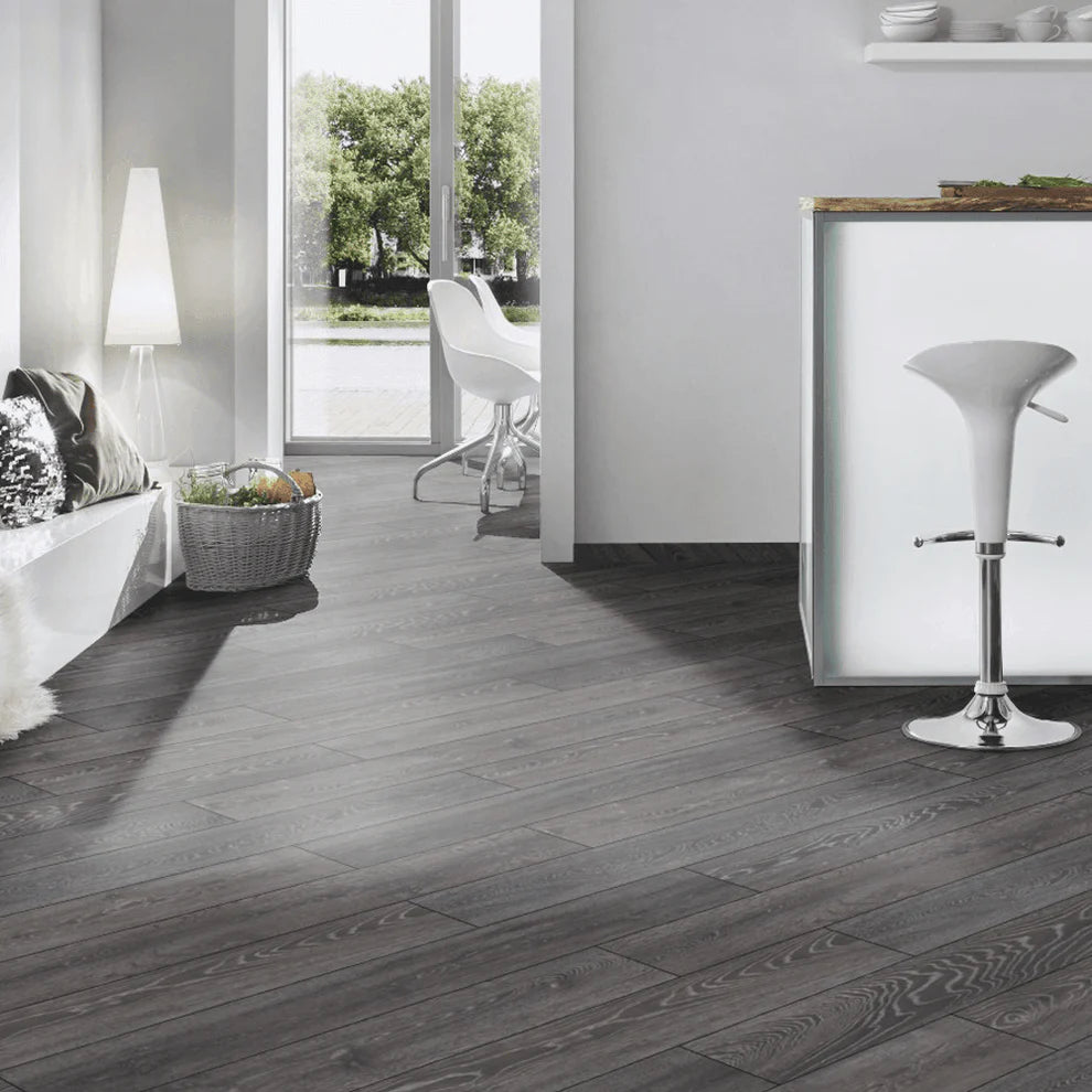 Bosco Pepper Grey - 8mm Laminate Flooring