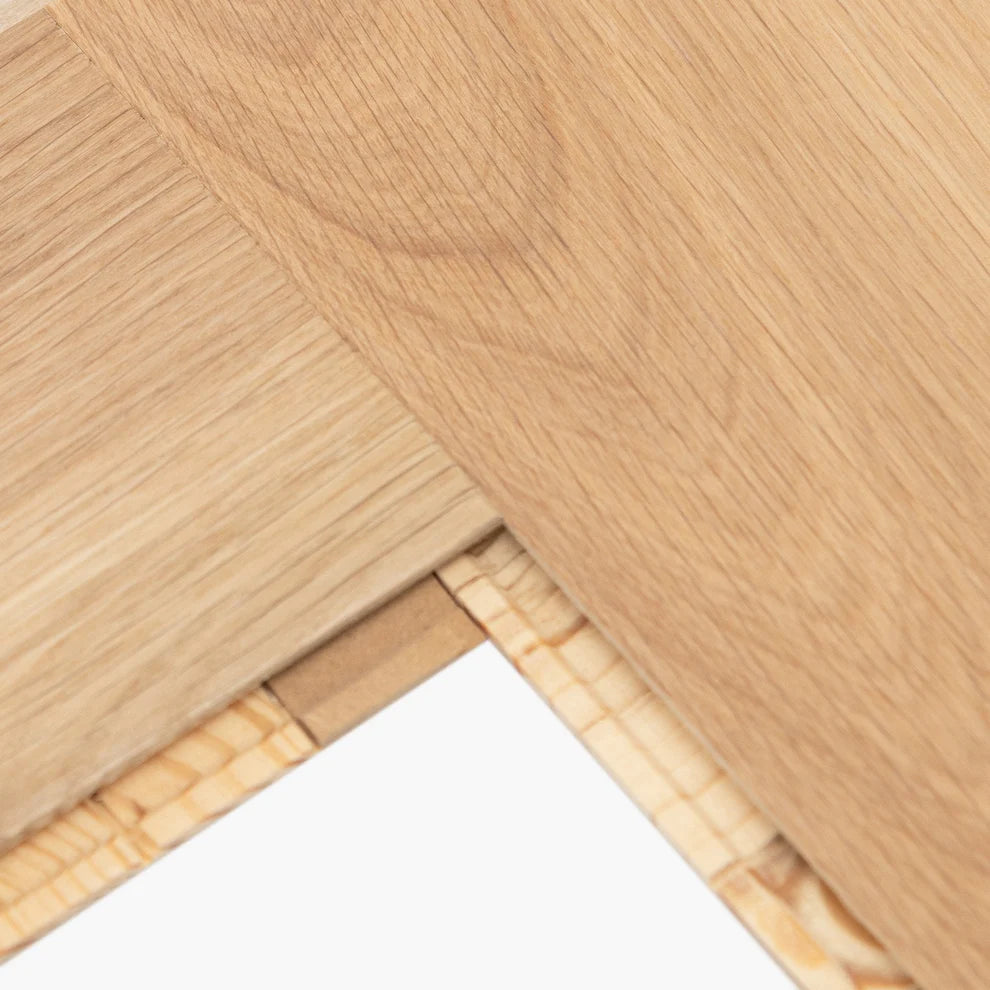Bianco Oak - Herringbone Parquet 14mm Matt UV lacquer Engineered Real Wood Flooring