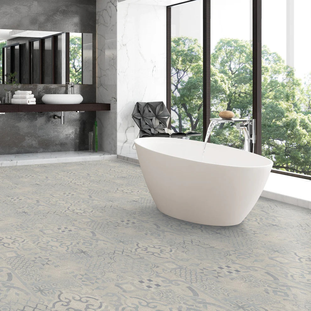 Blue Tile - Water-resistant 8mm Laminate Flooring