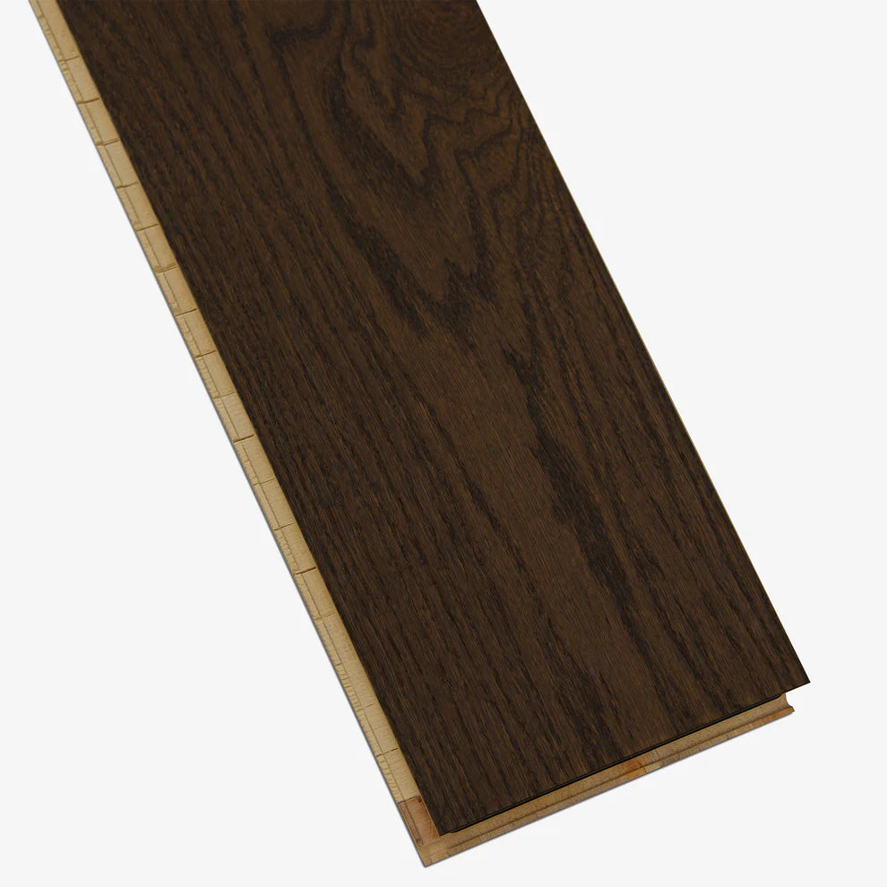 Brown Oak - Light Brushed 5G Click Engineered Real Wood Flooring