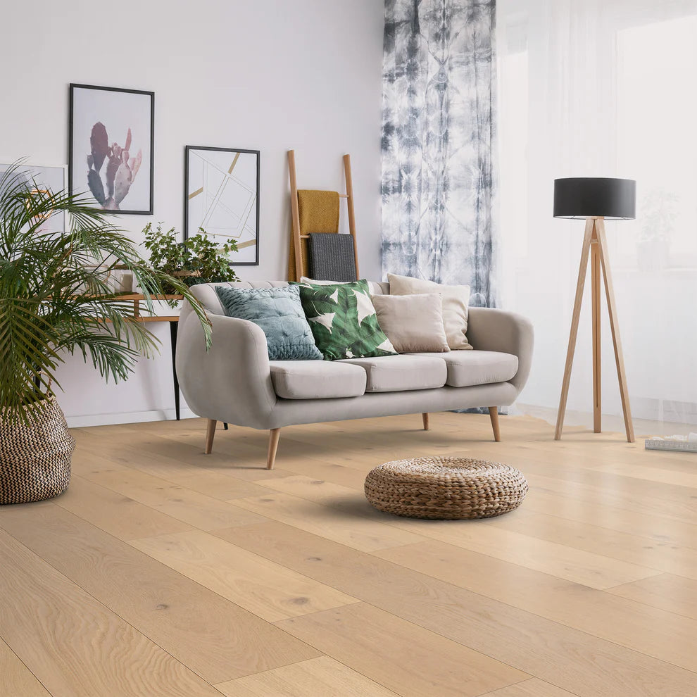 Brushed White Oak - 14mm UV Oiled Engineered Real Wood Flooring