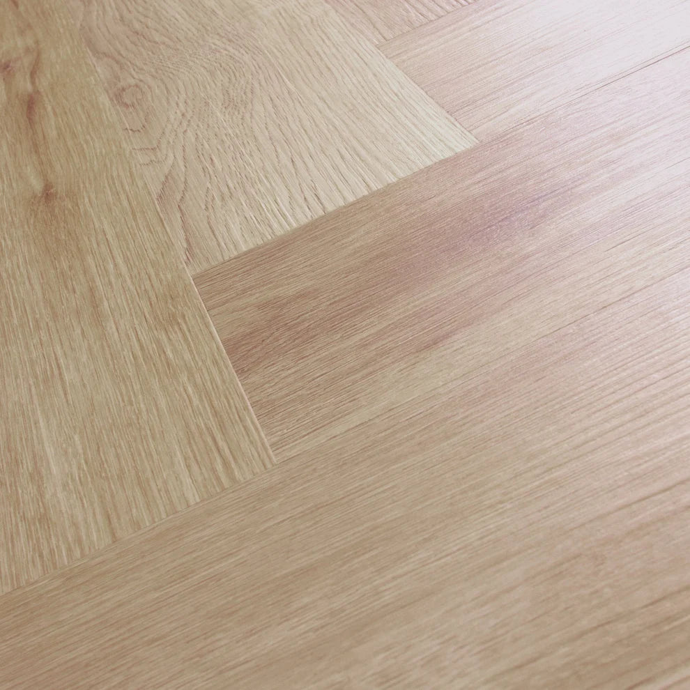 Burnaby Oak - Herringbone SPC 2mm UV Coated Luxury Vinyl Flooring