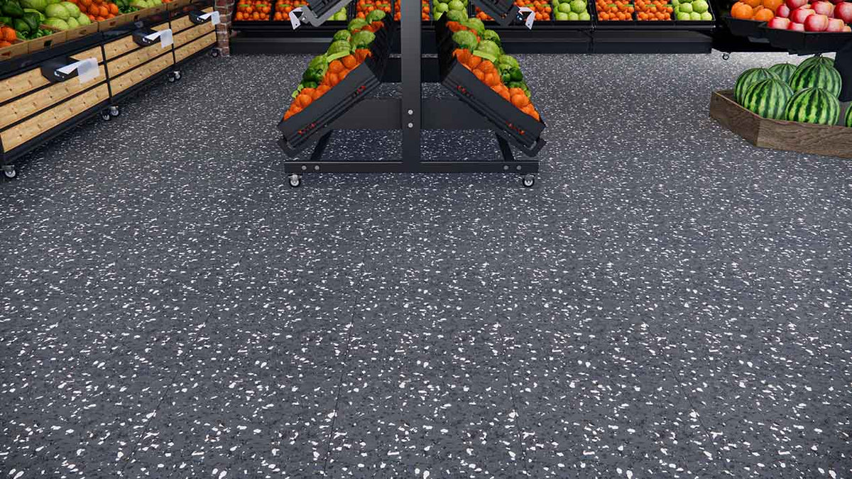 Carbon Maxi Fast Track Flexible Vinyl Flooring Flooring 635 X 635 Black