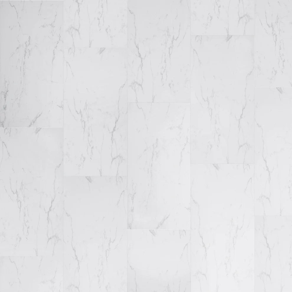 Carrara Marble - SPC 6mm Matt Rigid Core Vinyl Flooring