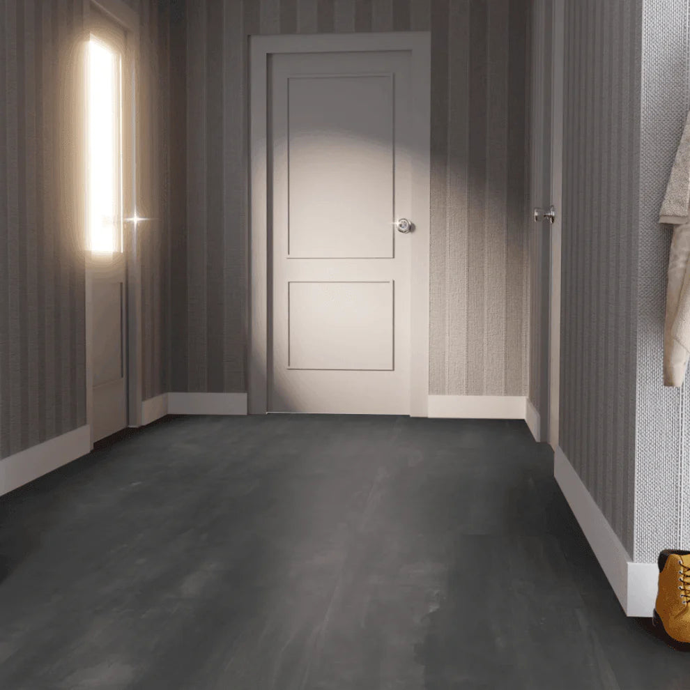 Albera Dim Grey Marble - Lustre Stone 8mm High Gloss Laminate Flooring