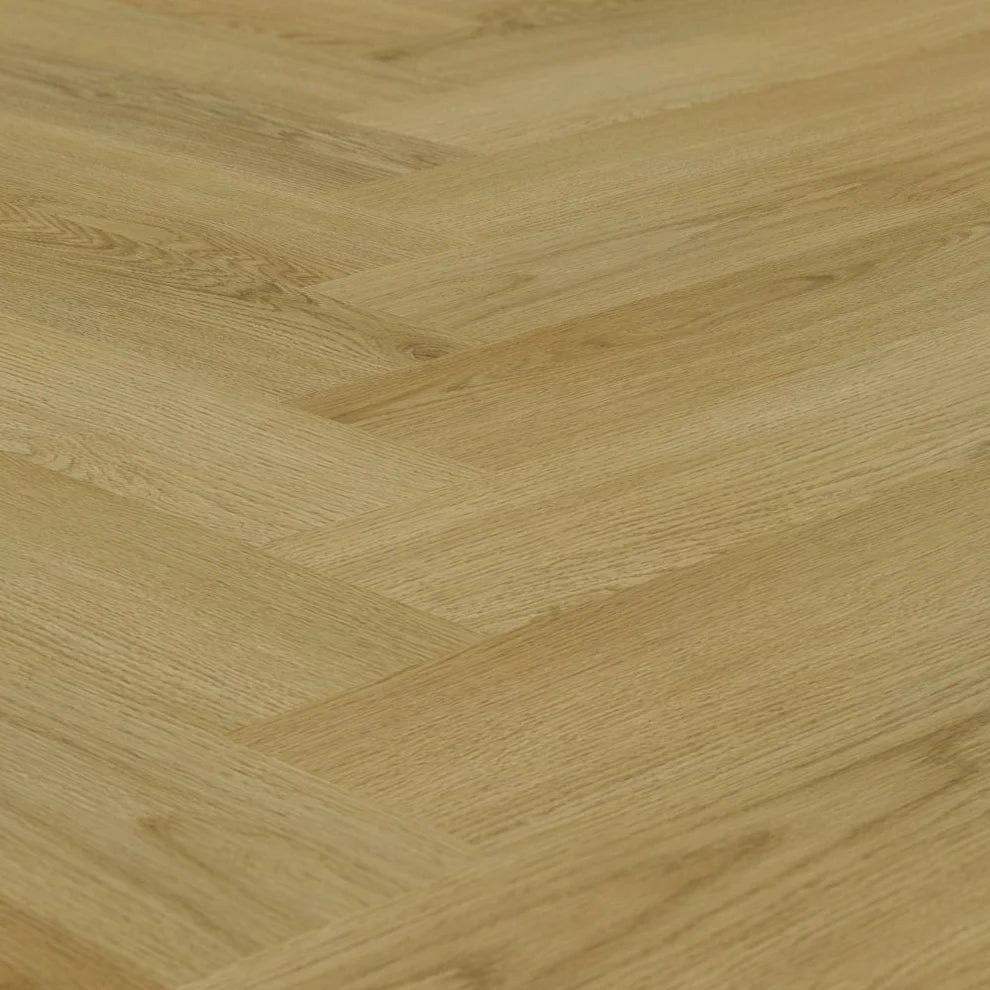 Chestermere Oak - Herringbone 5mm Embossed Purecoat Rigid Core Vinyl Flooring