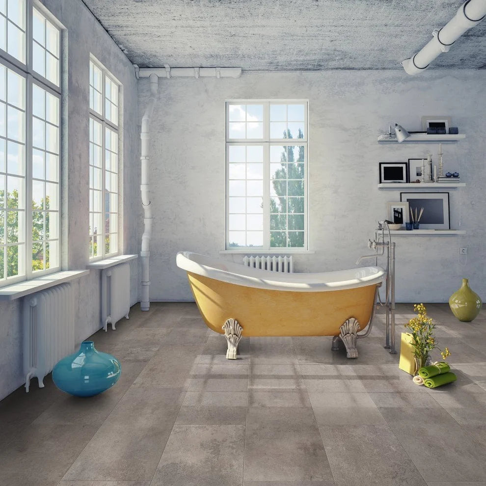 Clean Blue Slate - Water-Resistant 8mm Water-Resistant Laminate Flooring