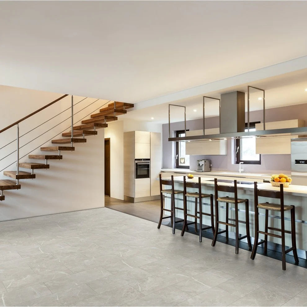 Concrete Light Slate - Water-Resistant 8mm Water-Resistant Laminate Flooring