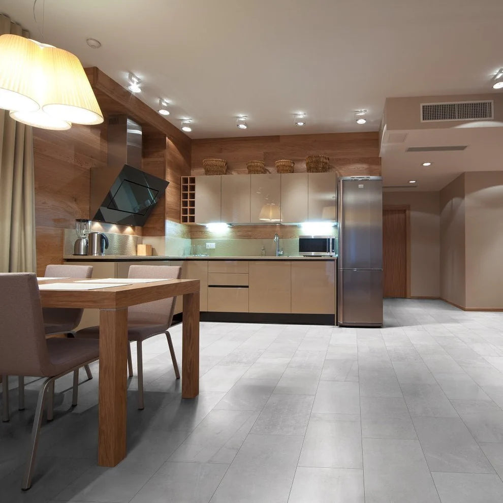 Concrete White Stone - Water-Resistant 8mm Water-Resistant Laminate Flooring