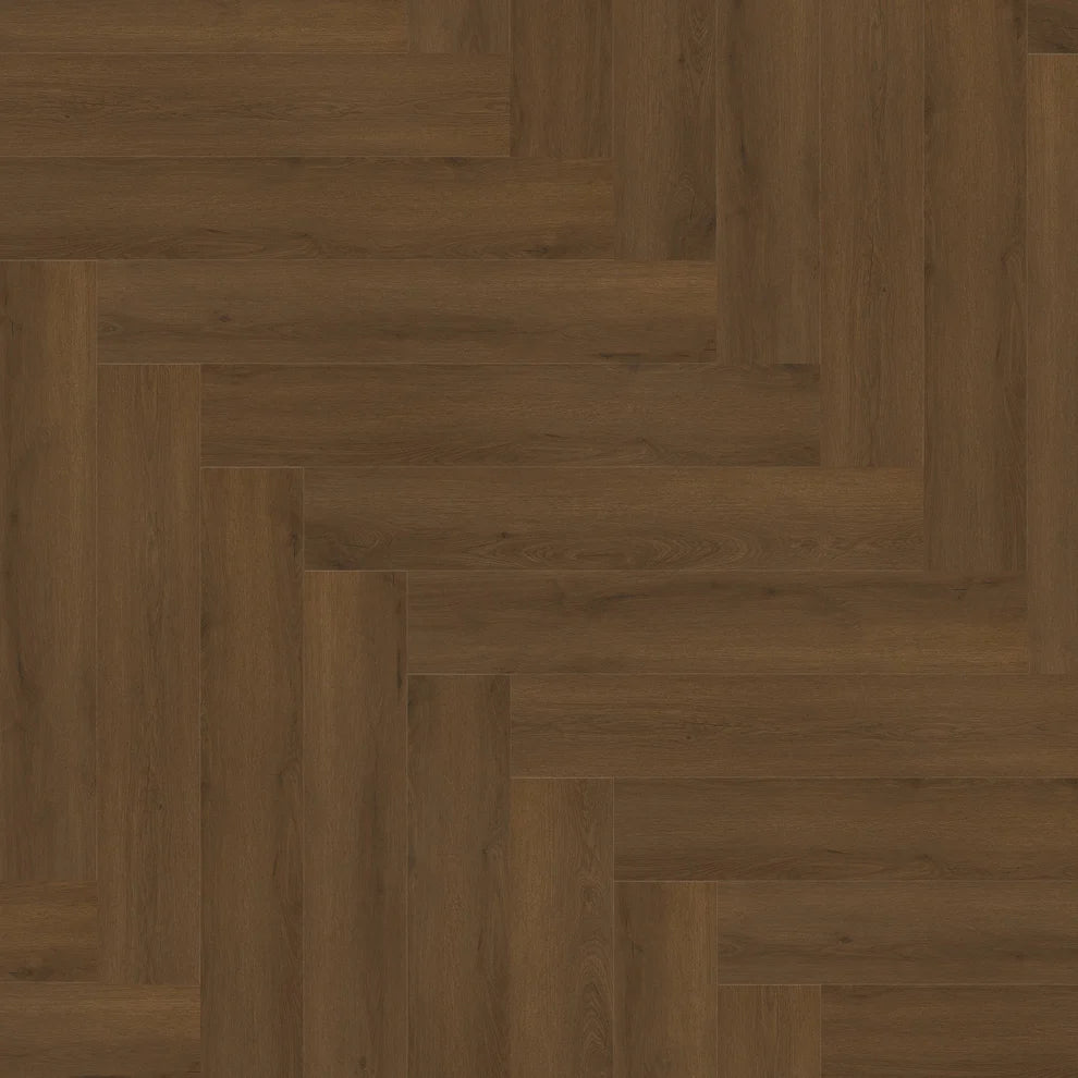 Elixir Umber - 12mm Laminate Herringbone Flooring