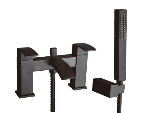 Elite Bath Shower Mixer with Kit Matt Black