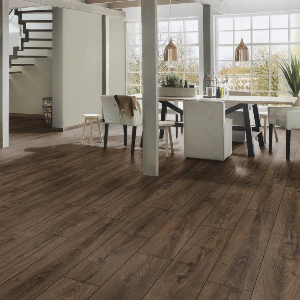 Tamarack Espresso - 10mm Handscraped Moisture Resistant Laminate Flooring