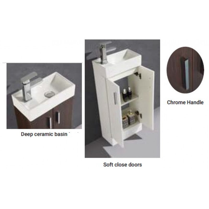 Flora Floor Standing Square Vanity Unit