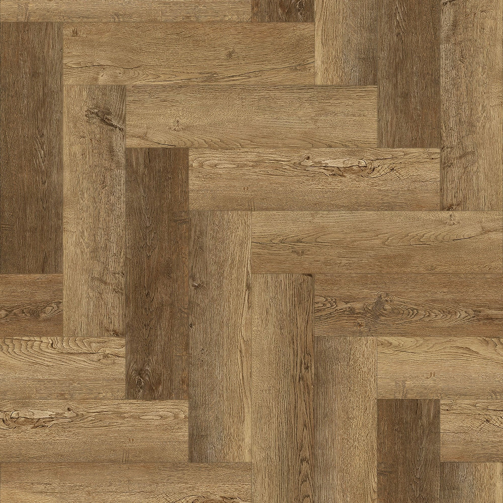 Farmhouse Oak - SPC Herringbone 5.5mm Rigid Core Vinyl Flooring