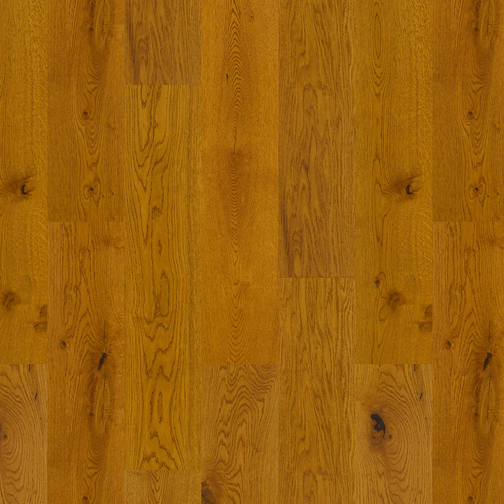 Golden Oak - 14mm Wide UV Lacquered Engineered Real Wood Flooring