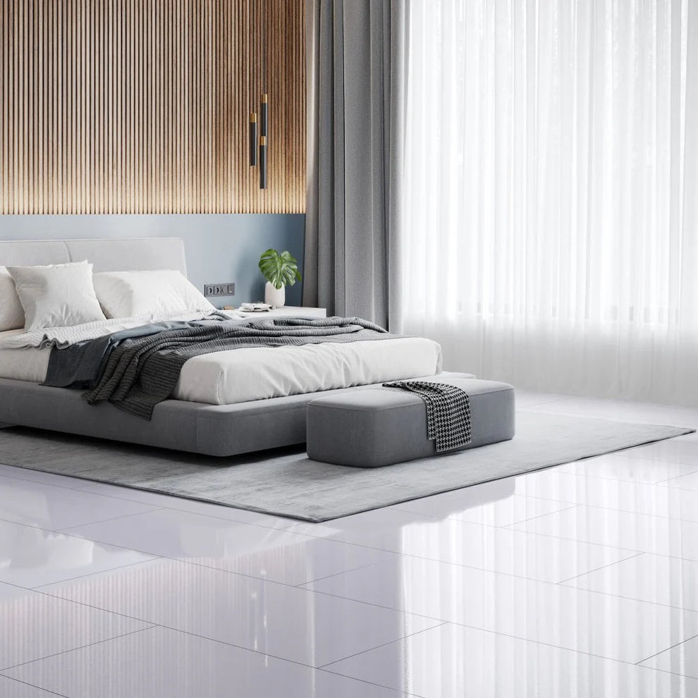 Grey - SPC 6mm High Gloss Rigid Core Vinyl Flooring