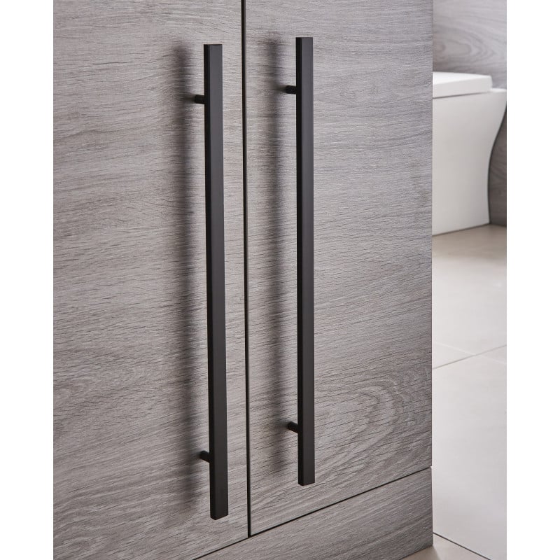 600mm Wall Mounted 2 Drawer Unit With Ceramic Worktop & Sit On Basin Bowl